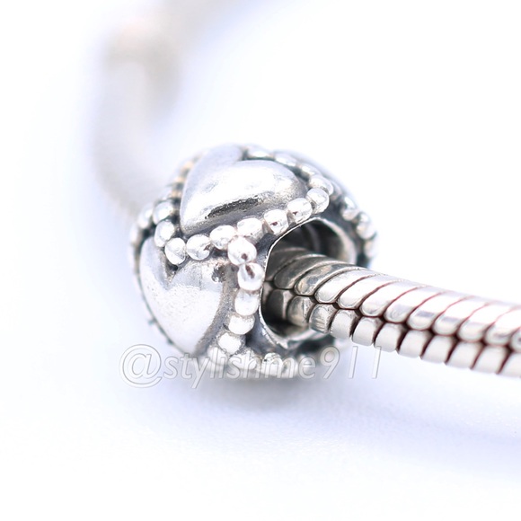 Authentic PANDORA Everlasting Love Charm - Picture 2 of 11